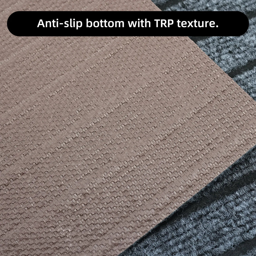 Modern Minimalist Square Floor Mat - Durable, Stain/Fade Resistant, Non-Slip Rubber Backing, Machine Washable for Indoor/Outdoor
