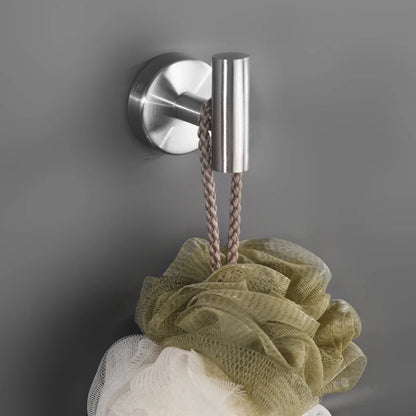 1pcs, No punching self-adhesive hook, Stainless steel bathroom hook,bathroom accessories kitchen organizer