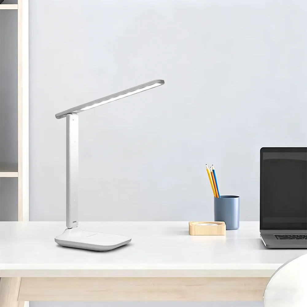 Eye Protection Table Lamp LED Rechargeable Dimmable Wireless Folding Desk Lamp Night Light For Children Study Reading Room Decor