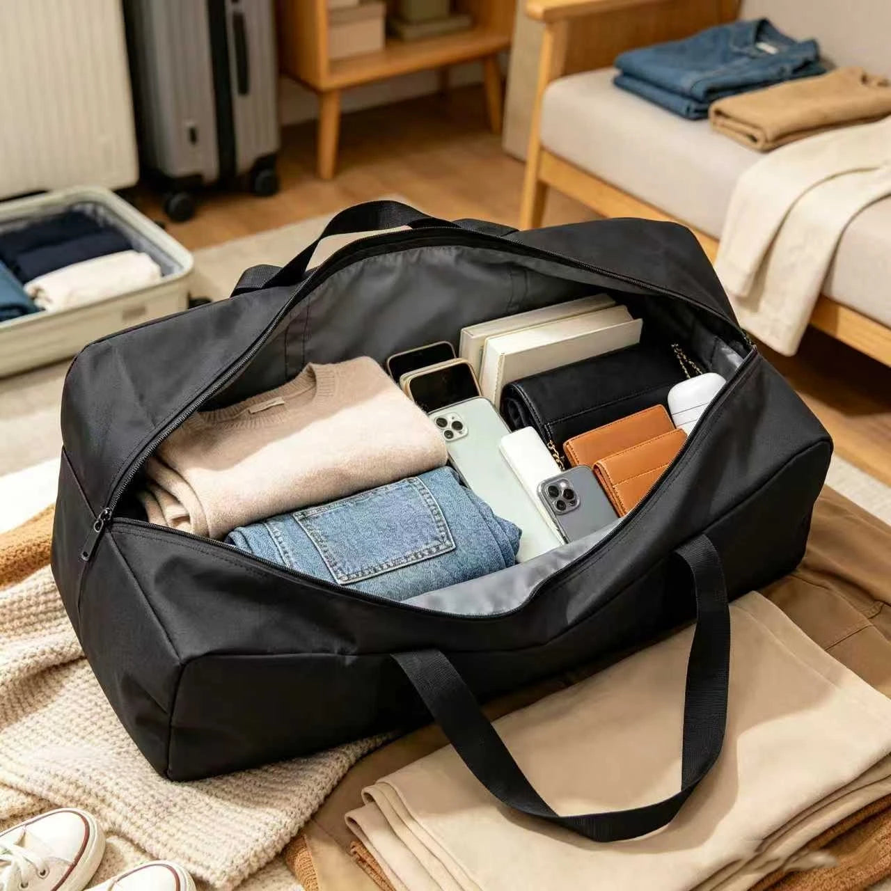 Large Storage Bag Storage Bag Oxford Cloth Storage Tool Storage Bag Outdoor Supplies Storage Bag Tent Storage Bag