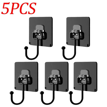 10PCS Hook Strong Load-bearing Seamless Wall Mounted Suction Cup Hook No Punching Kitchen Bathroom Universal Adhesive Hook