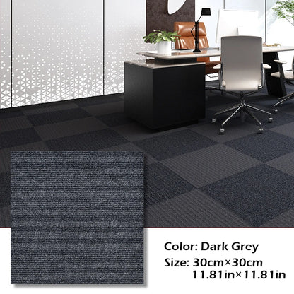30X30cm Self-adhesive Anti Slip Splicing Block Floor Mute Rug Bedroom Mat Carpet Water Absorption and Anti Slip Living Room Home