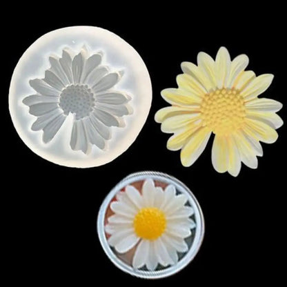 Big Daisy Small Daisy Flower Sun Flower Silicone Mould Flip Chocolate Cake Decoration Mould Diy Baking