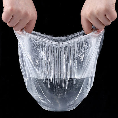 Disposable Food Cover Plastic Wrap Elastic Food Lids for Fruit Bowls Cups Caps Storage Kitchen Fresh Keeping Saver Bag 500pcs