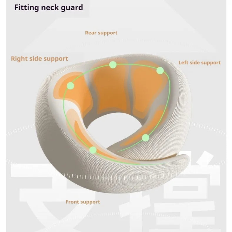Memory Foam U Shaped Neck Pillow Travel Pillow for Airplane Car Office Nap Cervical Support with Portable Storage Box