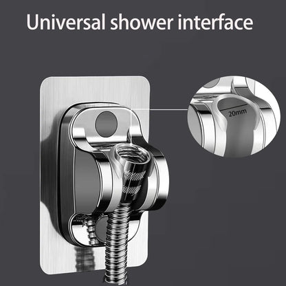 1PC Wall Mount Strong Adhesive Shower Head Holder ABS Waterproof Adjustable Bathroom Shower Bracket Easy Installation Base