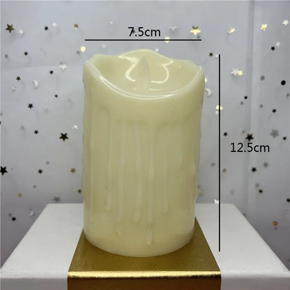 Flameless Flickering Led Candles Light Tealight Led Battery Power Candles Lamp Electronic Votive Led Lamp Halloween Home Decor