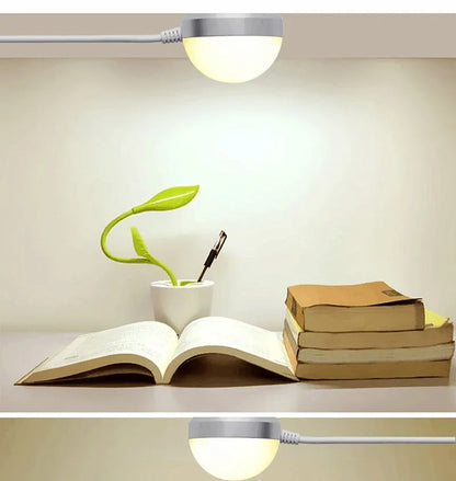 3W 5W Mini USB LED Blub 1.5m USB Cable Book Reading Lights with Switch Magnet Lamp for Children Dormitory Bedroom Desk Lamp