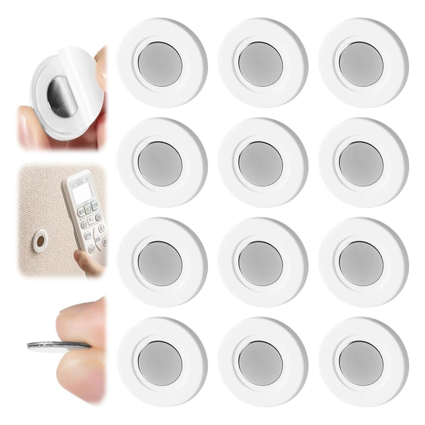 Magnetic Hook Wall Mount Strong Magnet Self Adhesive Holder for Fridge Sticker Remote Control Storage Holder Home Organizer Hook