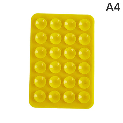 8cm Double Side Silicone Suction Pad For Mobile Phone Fixture Suction Cup Backed Adhesive Silicone Rubber Sucker Pad For Fixing