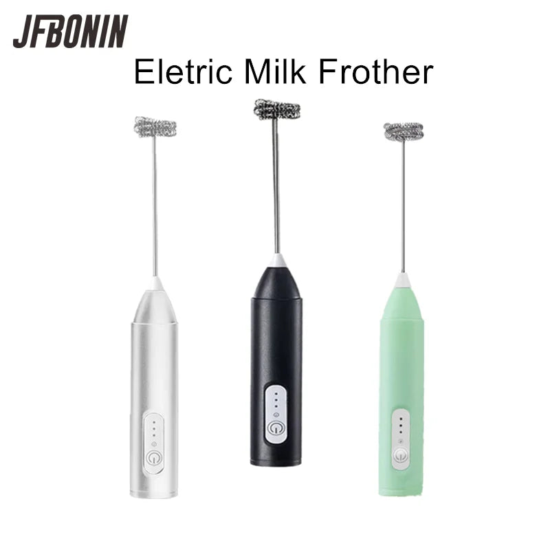 Wireless Milk Frothers Electric Handheld Blender Electrical Mini Coffee Maker Whisk Mixer With USB For Coffee Cappuccino Cream