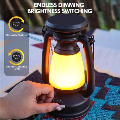 Charging Decoration Atmosphere Light Retro Horse Light Led Desk Lamp Outdoor Camping Bar Light Table Light Lantern Home Decor