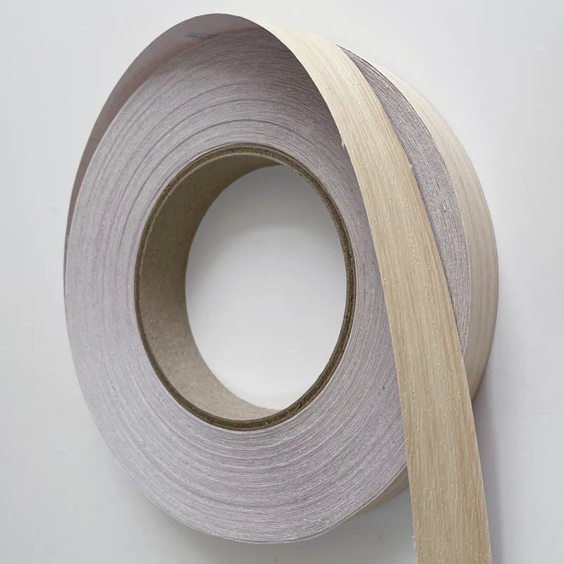 1pc 2cmx10m  Edge Banding Wood Veneer Tape，Birch Wood grain Veneer Edge Banding ， Long Thin Wood grain Veneer Strips