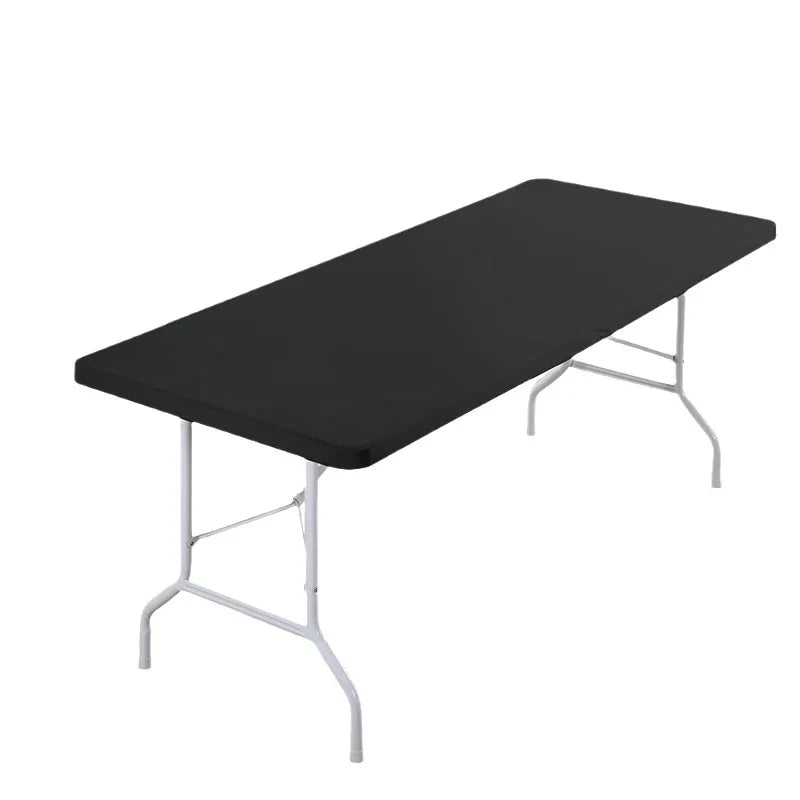 1pc Washable Rectangular Tablecloth for Outdoor Parties and Camping- Foldable, Elastic and Fitted - 4ft/6ft Size Fabric for Home