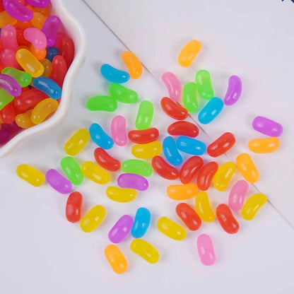 20pcs Mini Candy Fondant Fruit Candy Pop Artificial Candy Beans Miniature Food Play Handmade Simulation Home Decor Decorations