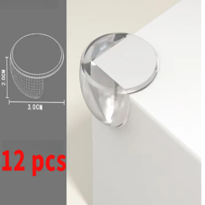 8/10/12pcs Transparent Anti-bump Corner PVC Padded Child Safety Corner Protector Baby Anti-bump Protector Table Corner