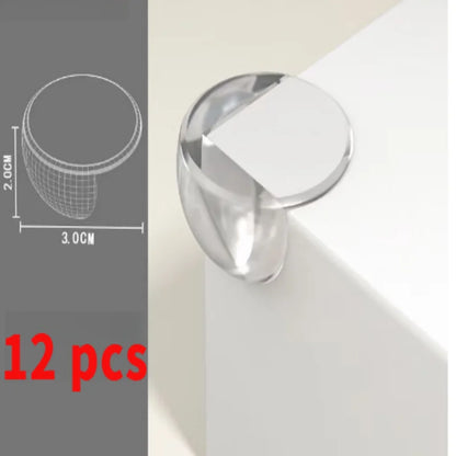 8/10/12pcs Transparent Anti-bump Corner PVC Padded Child Safety Corner Protector Baby Anti-bump Protector Table Corner