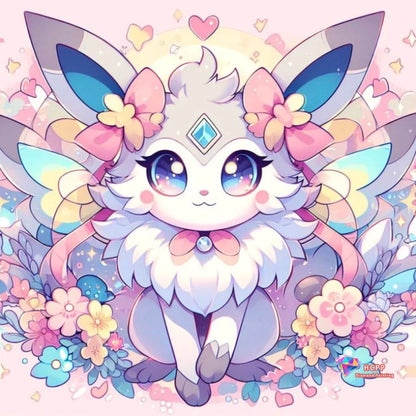 Eevee Pokemon Cute Anime Cartoon Square Round Diamond Painting Kits Cross Stitch Mosaic Embroidery Home Decor 5D DIY Art Gift