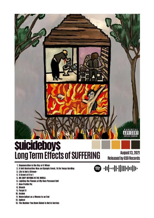 Classic Singer Suicideboy Posters Wall Art Canvas Paintings and Prints HD Pictures for Living Room Bedroom Home Decor Gifts
