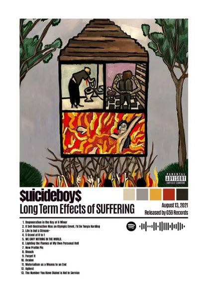 Classic Singer Suicideboy Posters Wall Art Canvas Paintings and Prints HD Pictures for Living Room Bedroom Home Decor Gifts