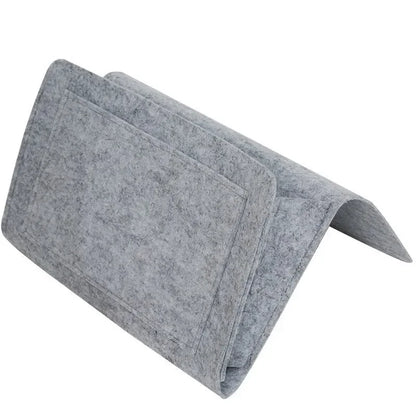 Multi-Pocket Felt Hanging Storage Bag Organizer for CDs, Magazines, Stationery & Phones – Dorm, Bed, Sofa or Car Use
