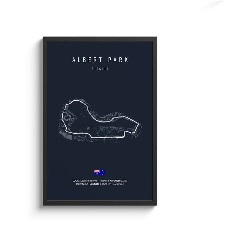 F1 Internationa Track Circuit Canvas Painting F1 Imola Wall Art Nordic Poster Aesthetic Motorsport Race Picture For Home Decor