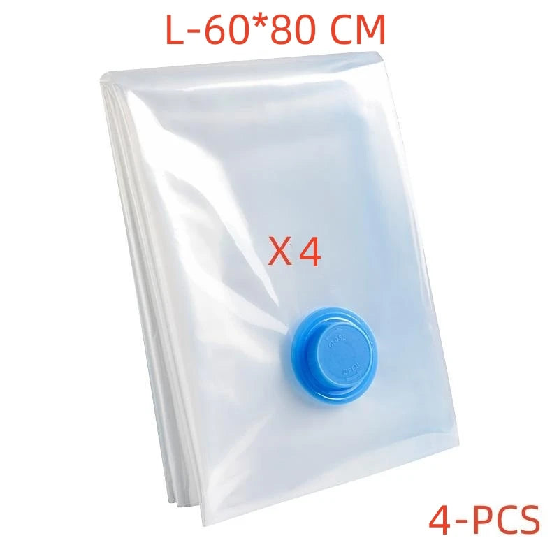 3-5PCS Vacuum Storage Bags, Space Saver Bags  Compression for Comforters and Blankets Clothes Travel Packing Organizer