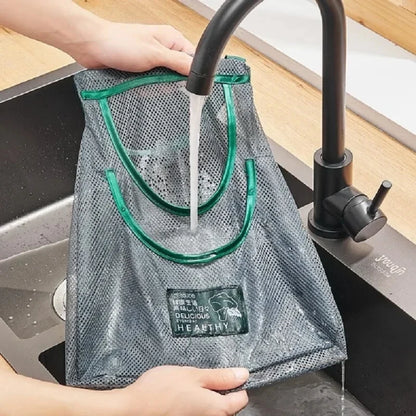 Reusable Mesh Storage Bags for Kitchen, Hanging Fruit Vegetable Organizer for Ginger Garlic Onion Potato