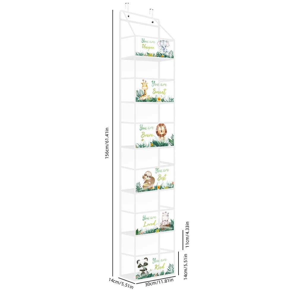 1pc 4 /6Layer Over The Door Hanging Organizer Cosmetics Wall Hanging Storage Organizerfor Nursery Bathroom Closet Bedroom Dorm