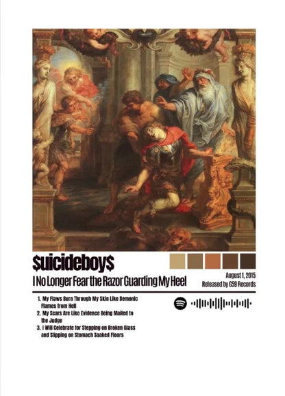 Classic Singer Suicideboy Posters Wall Art Canvas Paintings and Prints HD Pictures for Living Room Bedroom Home Decor Gifts