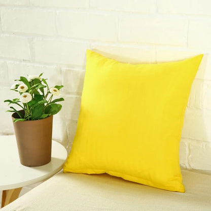 40*40cm Pillow Case Solid Color Sofa Cushion Backrest Pillowcase Family Living Room Cushion Waist Cushion Cover For Household