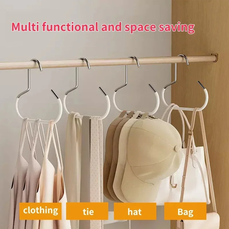 Circle Ring Hat Hanger 8 Hats Display Rack Baseball Cap Organizer Scarf Towel Tie Storage Holder for Closet Bedroom Saving Space