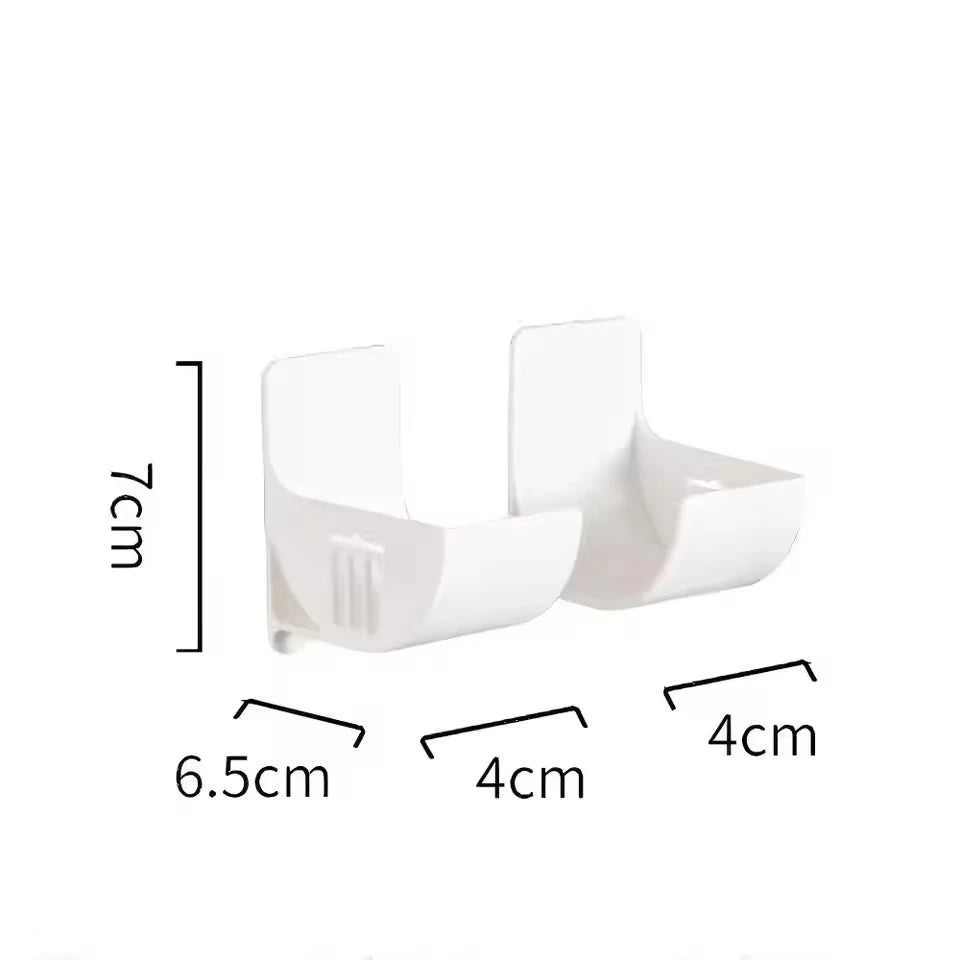 Wall Mounted Organizer No Hole Storage Tray Kitchen Shelf Cling Film Trash Bag Organizer Cabinet Refrigerator Side Storage Shelf