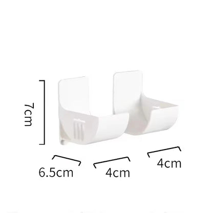 Wall Mounted Organizer No Hole Storage Tray Kitchen Shelf Cling Film Trash Bag Organizer Cabinet Refrigerator Side Storage Shelf