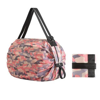1PC Reusable Foldable Shopping Bag Eco-Friendly Waterproof Large Capacity Portable Storage Bag for Sustainable Shopping