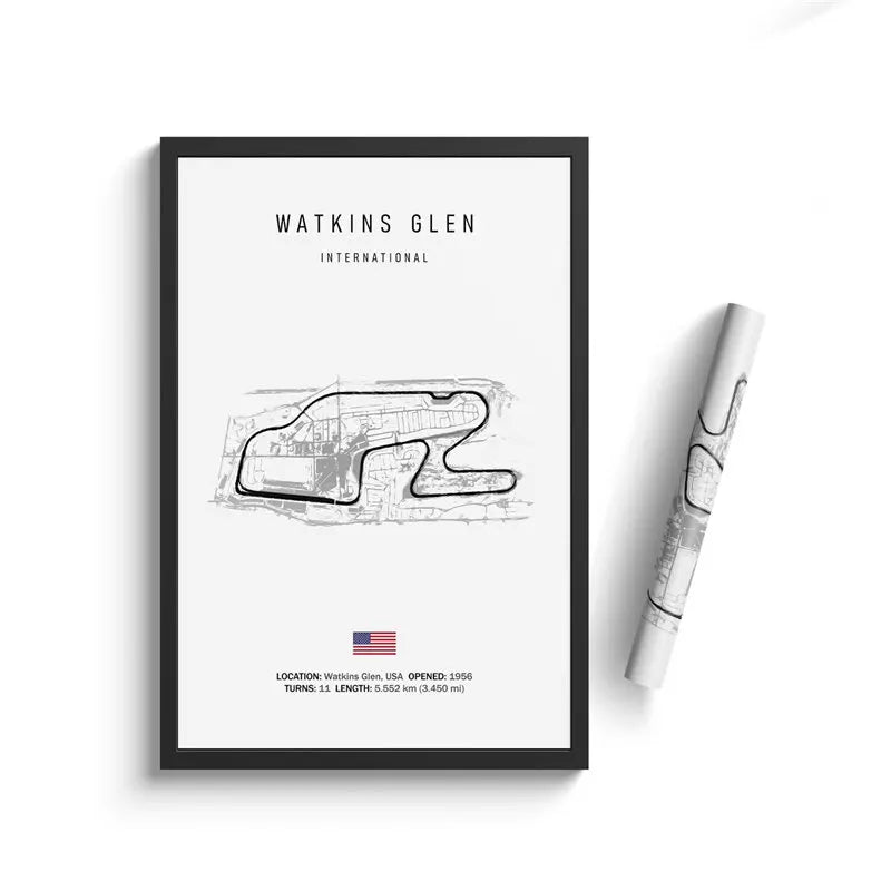 F1 Internationa Track Circuit Canvas Painting F1 Imola Wall Art Nordic Poster Aesthetic Motorsport Race Picture For Home Decor
