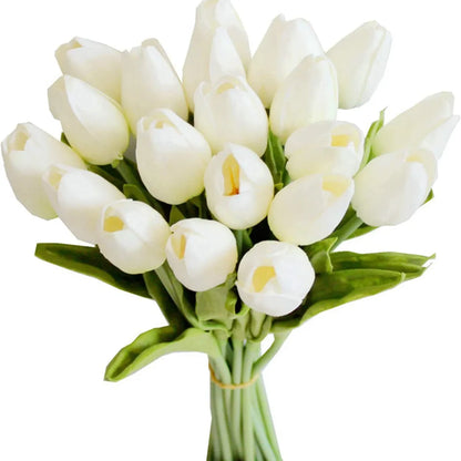 5/10PCS Artificial Flowers Real Touch Tulip Scrapbook Vase Home Room Decora Wedding Garden Arch Garland Brial Bouquet Diy Gifts