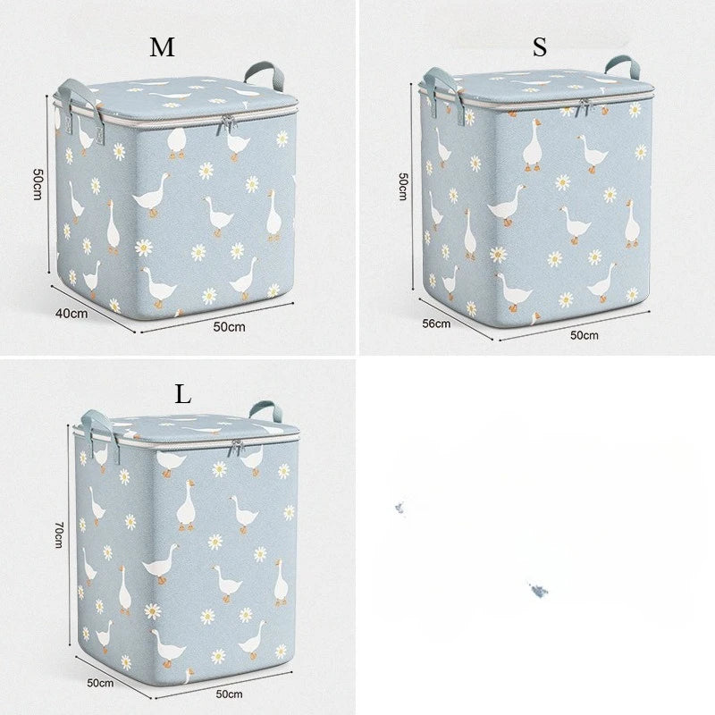 2025 Cotton Quilt Storage Bag Large Capacity Quilt Storage Box Non Woven Clothes Special Storage Moving Luggage Bag Portable