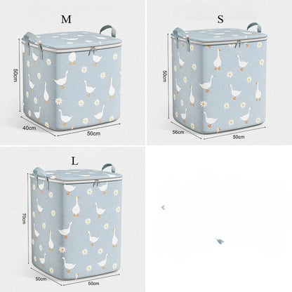 2025 Cotton Quilt Storage Bag Large Capacity Quilt Storage Box Non Woven Clothes Special Storage Moving Luggage Bag Portable