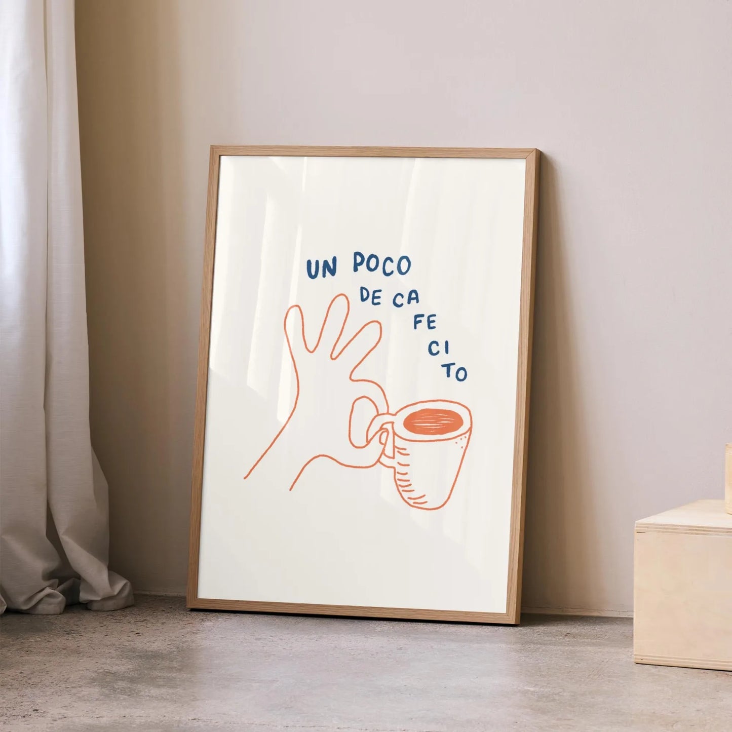 Retro Bonjour Dog Coffee Canvas Print Funny Dog Coffee Club Kitchen Wall Art Poster for Modern Living Room Bedroom Home Decor