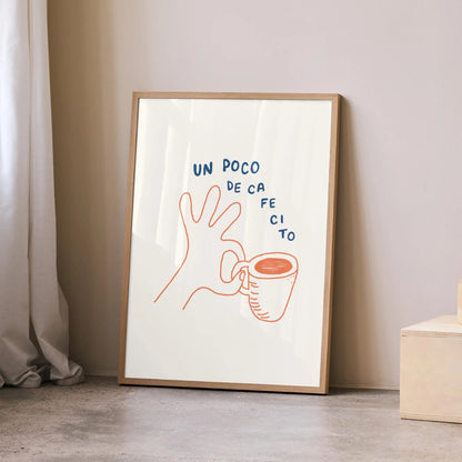 Retro Bonjour Dog Coffee Canvas Print Funny Dog Coffee Club Kitchen Wall Art Poster for Modern Living Room Bedroom Home Decor