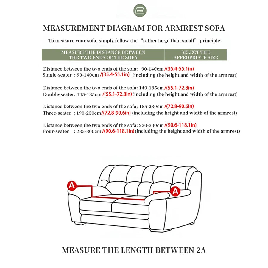 1 PC Printed sofa cover with skirt high elasticity soft hand feel pet stain resistant decorative sofa