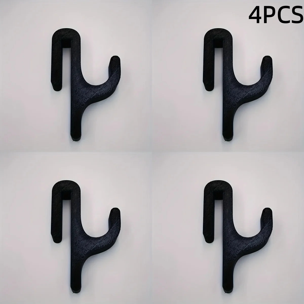 New Modern Plastic Shower Hook Suitable for 8mm Glass Doors Bathroom Organizer, Towels and Clothes Holder Bathroom Accessories