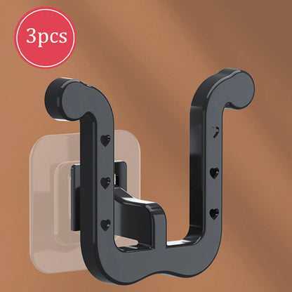 Slipper Rack, 3PCS Waterproof U-Shape Wall Mounted Shoe Rack, Self Adhesive Wall Hanging Shoe Rack, Space-Saving Shoe Hanger for