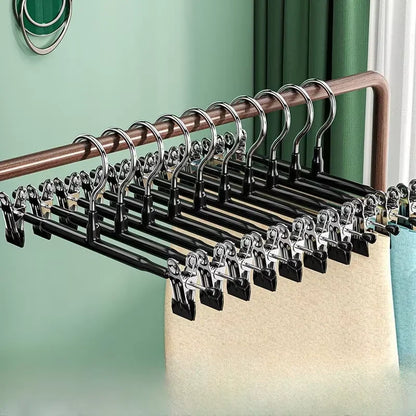 5/10/20 Pcs Rack Clip Stainless Steel Trousers Wardrobe Clip Anti-slip Clothespin Pants Clamp Clothes Hanger for Skirt