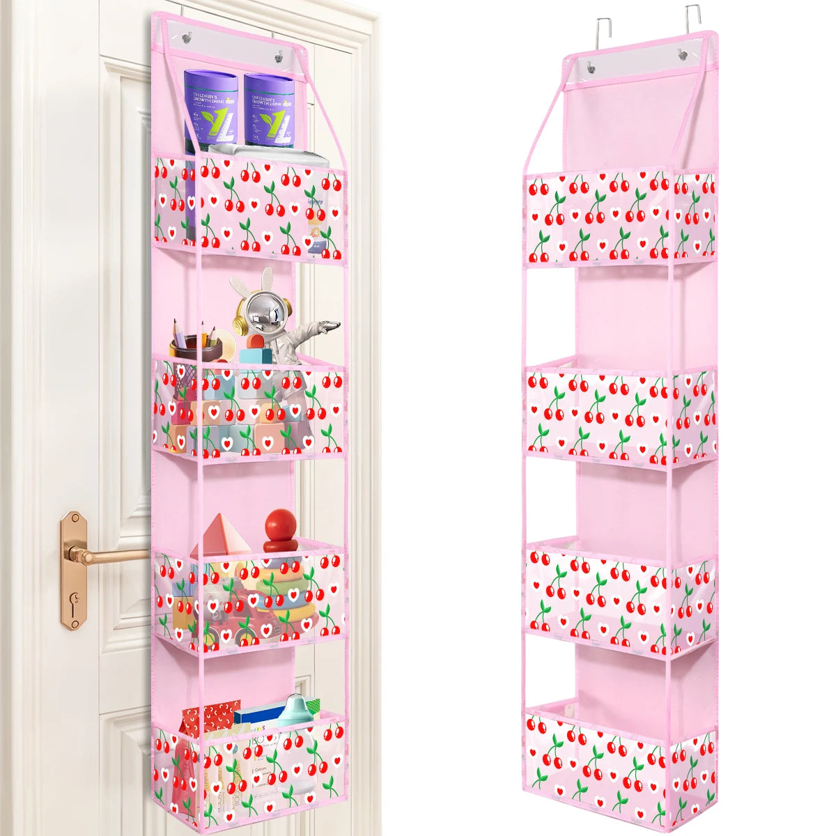 1pc 4 /6Layer Over The Door Hanging Organizer Cosmetics Wall Hanging Storage Organizerfor Nursery Bathroom Closet Bedroom Dorm