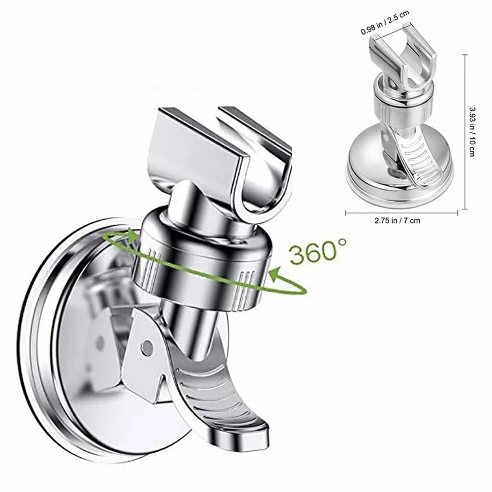 1Pc Universal Shower Head Holder Adjustable Strong Adhesive ABS Shower Brackets Suction Cup Wall Mount Waterproof Shower Base