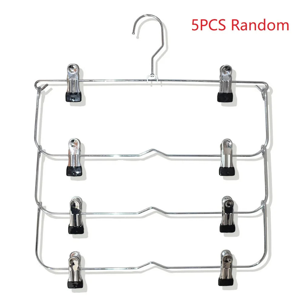 Multi-Functional Home Non-Slip Metal Pants Rack New Creative Stainless Steel Seamless Hanger Simple Storage Skirt Rack