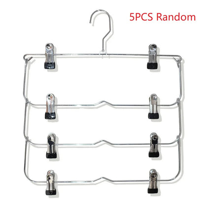 Multi-Functional Home Non-Slip Metal Pants Rack New Creative Stainless Steel Seamless Hanger Simple Storage Skirt Rack