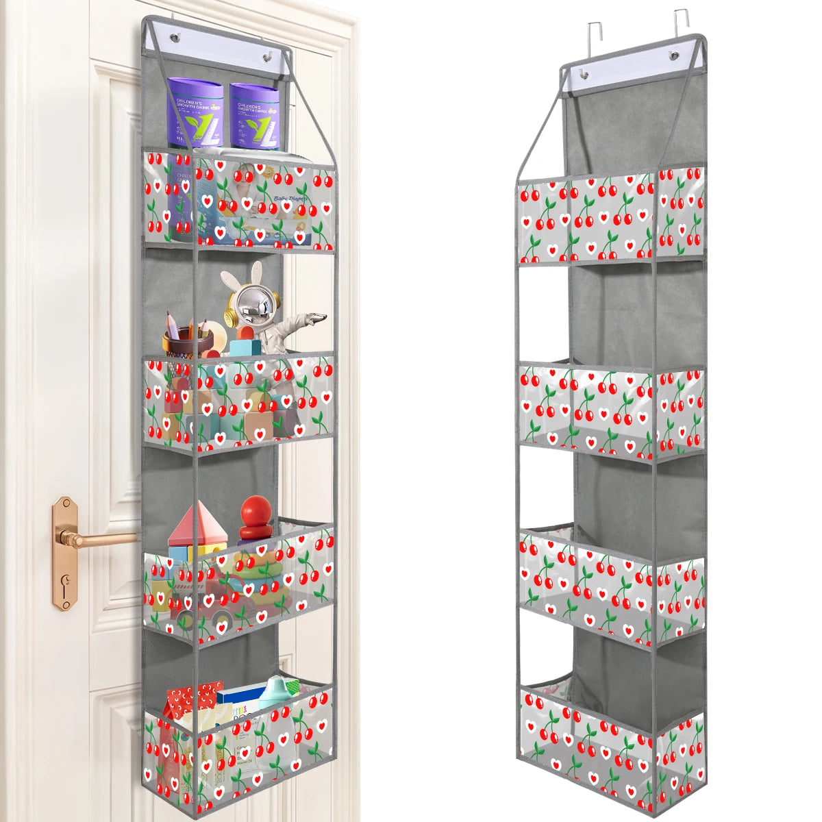 1pc 4 /6Layer Over The Door Hanging Organizer Cosmetics Wall Hanging Storage Organizerfor Nursery Bathroom Closet Bedroom Dorm